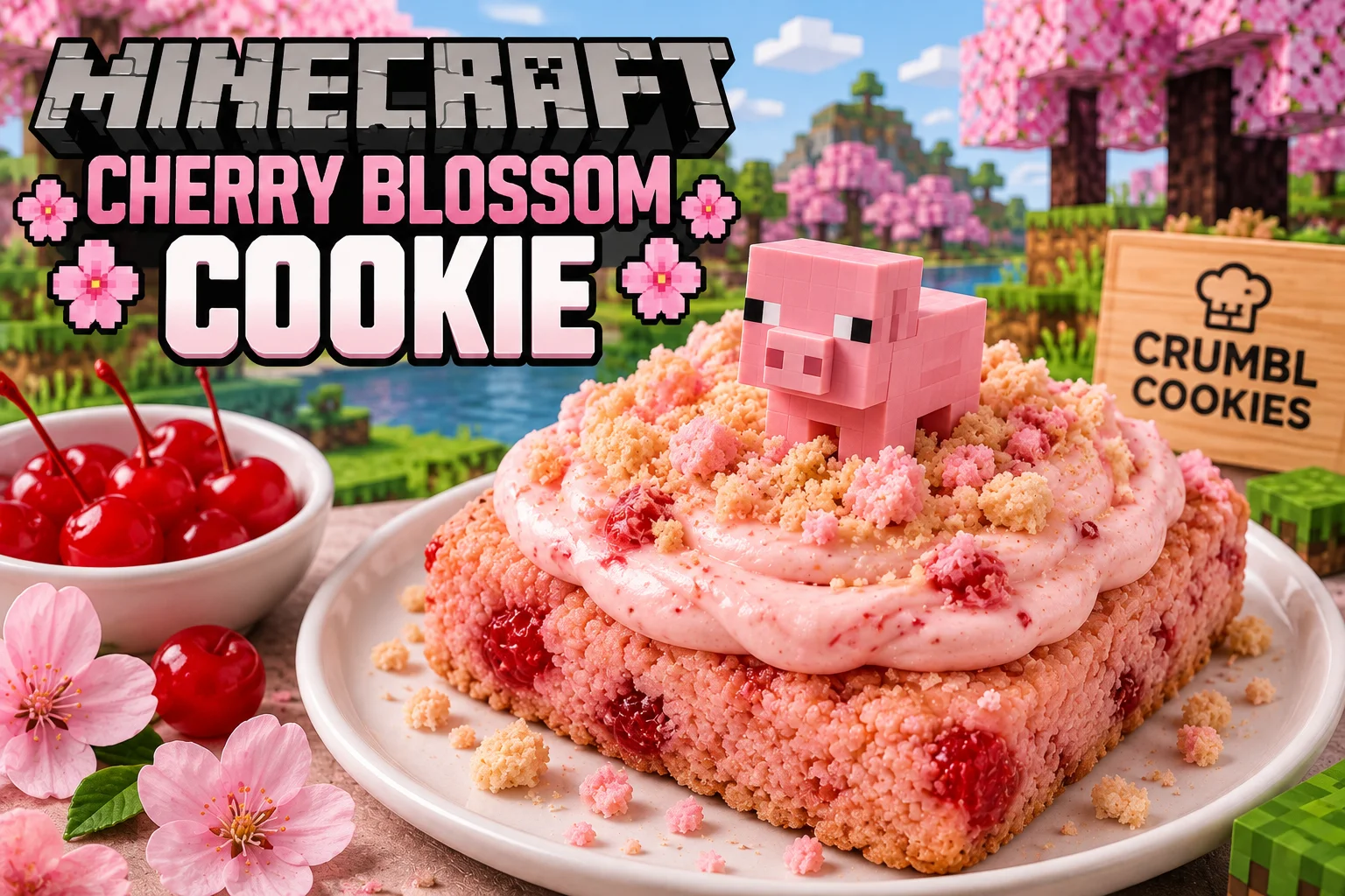 Minecraft-Cherry-Blossom-Cookie