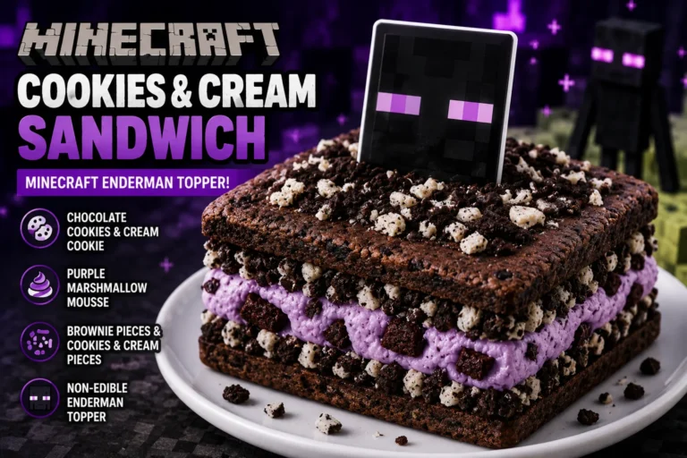 Minecraft Cookies & Cream Sandwich