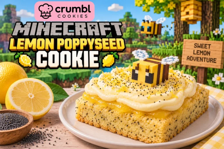 Minecraft Lemon Poppyseed Cookie